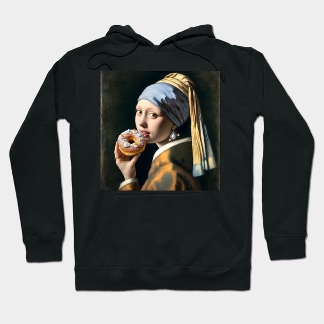 Pearl Earring Paczki Day Treat Hoodie by Edd Paint Something